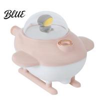 Ultrasonic Humidifier Desktop Humidifier Airplane Shaped with Light Portable 220ml Water Tank Capacity Quiet Operation for Skin Moisturizing rožinė