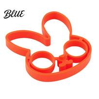Silicone Egg Mold Fried Mold Bunny Shape Non-Stick High Temperature Anti-overflow Ring Resistant Ring for Eggs Pancakes Waffles Chocolate