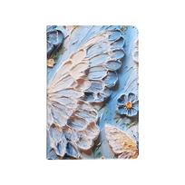 A5 Butterfly Notebook Butterfly Oil Painting Writing Journal New Soft Cover Notebook  Student Gifts mėlyna