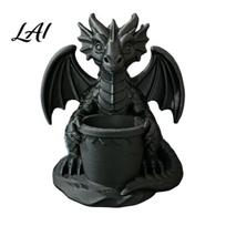 Pen Holder Flowerpot with Built-in Drainage Holes 3D Printed Dragon Shape Line Holder Outdoor Flower Pot for Small Green Plants Plant juoda