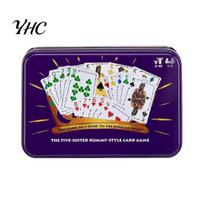 Bending Resistant Card Game Five Crowns Rummy Style in Collectible Tin Simple Steps Durable Material Fair Entertaining 45-Minute Gameplay for Sets