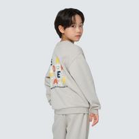 [Snowpeak] Kids Graphic Sweatshirt Light Beige (S24FKFHT80) 125