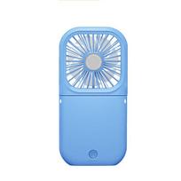 Outdoor Mini Folding Fan, Handheld Small Fan, USB Rechargeable Portable Neck Fan, Desktop Stand Small Fan mėlyna