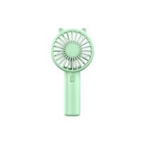 Portable Handheld Fan Mini USB Rechargeable Fan Cute Desktop Cooling Small Silent Fan Adult Children Outdoor Dormitory Travel žalia