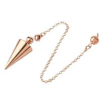 Dowsing Isis Pendulum Energy Cone Metal Pendulum Witch Spiritual Pendulos  Jewelry Gift Style 2 Rose Gold