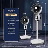 Tylus energiją taupantis svyruojantis oro cirkuliatorius grindinis ventiliatorius namams nuotolinio valdymo pultas reguliuojamas aukštis namų biuro oro kondicionierius gray