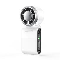 N620C Mini Turbo Handheld Fan with Ice Cooling, Foldable Desktop & Wearable Neck Fan with 3000mAh Battery balta