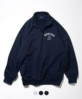 Notica [Jp Line] Felt Arch Logo Half-Zip Sweatshirt Light Melange Gray