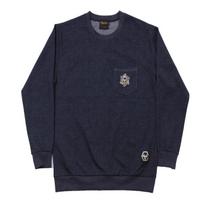 Eight Volume Ev Mandala Pocket Crewneck (Denim) Denim/L