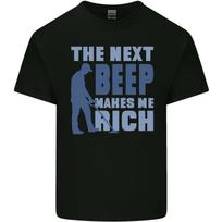 The Next Beep Funny Metal Detecting Mens Cotton T-Shirt Tee Top S