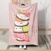 A Sushi Blanket That Looks Like Real Food, a Unique Food Cover, a Fun Gift for Boys And Girls, Suitable for All Seasons Size: 75*100cm, Weight: 230 GSM