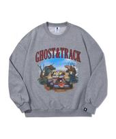 Ghost Republic Lace Track Vintage Print Oversized Sweatshirt Gmt-146 Baekyeom_Gimo/L