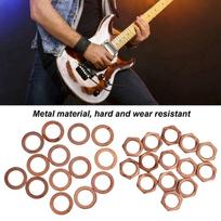 14Sets M9 Instrument Socket Connector Metal Guitar Jack Nut Washer Nut Washer Kit  For Guitar