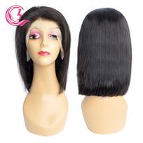 Short Bob Wig 13x4 Lace Front Wigs Human Hair Straight Frontal Bob Wigs Pre Plucked with Baby Hair (Black,10 inches&Straight&13x4)