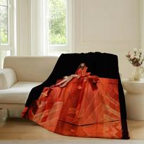 German singer Andrea Berg Blanket For Sofa Office Bed Plane Travel Sleep Read Relax Camping Soft And Warm Size: 75*100cm, Weight: 230 GSM