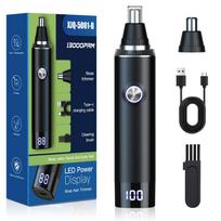 Ear and Nose Hair Trimmer for Men, 2025 Professional Painless USB Rechargeable Eyebrow & Facial Hair Trimmer, 13,000 RPM Precision Tool with Powerf