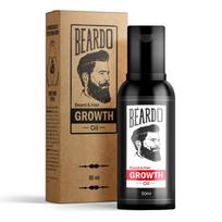 Beardo Beard and Hair Growth Oil - 50 ml for faster beard growth and thicker looking beard | Natural Actives Only | No Harmful Chemicals gray