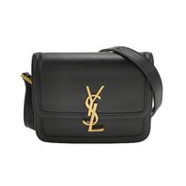 [Pre-Owned] Ysl Solferino Box Leather Crossbody Bag Small - Excellent #T8U978 ONE SIZE