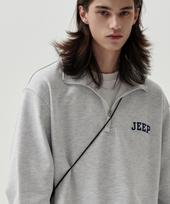 Jeep Applique Small Logo Mock Neck Sweatshirt (Jp5Tsu836Mw) L/Free