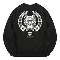 Khan 6312 Kmb0195 Pitbull Fleece-Lined Sweatshirt Black L