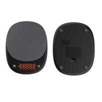 High-Precision Electronic Kitchen Scale AAA Battery Tempered Glass Food Weighing Scale 5KG Capacity O.1g Accuracy Intelligent (Black,0.1 g&5 kg&14.8*18.8*3cm) juoda