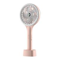USB Rechargeable Handheld Mini Fan Low Noise Mini Fan Portable Electric Fan  Travel Use rožinė