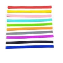 Silicone Cable Ties Reusable Flat Straps for Management, 12-Pack, 20cm 1cm, Assorted Colors, for DIY Crafts and Journal Binding one size