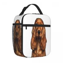 Bestselling Cocker Spaniel Dog Insulated Inner Insulated Snack Tote Preschool Lunch Bento Bag One Size