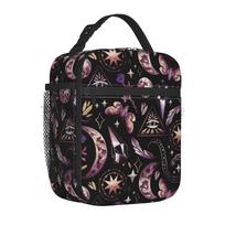 Tarot Moon Butterfly Magic Goth Lunch Box Reusable Portable Insulated Totes Lunch Bag Thermal Cooler Bento for Boys Girls Women One Size