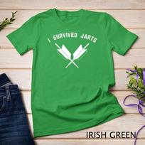 Retro Lawn Darts Shirt, Funny Survived Jarts Tee Gift Unisex T-shirt 4 S