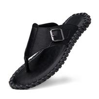 Men Large Size Handmade Flip Flops Soft Footbed Toe Post Sandals Summer Beach Outdoor Travel Slippers Everyday Comfortable 38