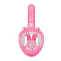 Customized Children's Full-face Diving Goggles Snorkeling Mask Waterproof Anti-fog 1 Window Beach/ocean Available Bulk Mixed Xs