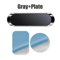 Simple Mini Strip Shape Magnetic Car Phone Holder Car Accessories 9*2.4MMN40 Strong Magnetic Magnets Nano-markless Glue black-1pcs