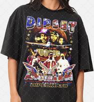 Dipset Anthem Graphic Tee: 90s Rap Hip Hop Shirt S brown