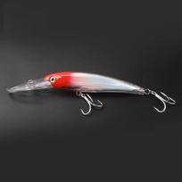 Aotuo Hot Selling 22.5cm 80g Deep Diving Minnow Lure ABS Hard Artificial Bait for Mackerel Trolling (as the picture,22.5cm&80 g)