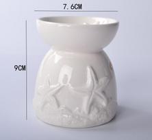 Essential Oil Diffuser Warmer Ceramic Perfume Lamp Aroma Portable White Gray for Spring Summer Fall Candy