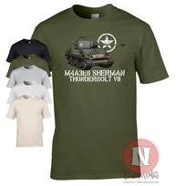 M4 Sherman Thunderbolt T-Shirt - WW2 Allied Tank S