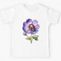 Playful Garden Ladybug Kids T-Shirt 130
