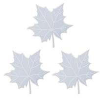 3PCS/Set Maple Leaf Coaster Resin Mold for Autumn Fall Home Table Decoration 1