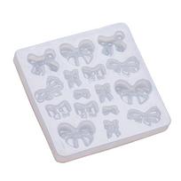 Keychain Epoxy Resin Silicone Mold Three-dimensional Bowknot Pendant Mold 1