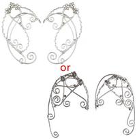 Elf Ear Cuffs Clip-on Earrings Wing Tassel Earrings Elf Cosplay Fantasy Costume 1