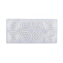 DIY Double Layer Quicksand Silicone Epoxy Mold DIY Keychain Pendant Mould 1