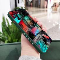 Dazzling Wealth Phone Case For OPPO Realme 12 11 10 9 9i 8 8i 7 Pro Plus C35 C21Y C25Y C25 4G 5G Liquid Silicone Cover Realme 11 ProPlus tamsiai žalia spalva