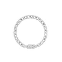 Lola Rose [Stacking] City Roaming Series White Mother-of-pearl Copper Alloy Bracelet Women’s Silver Urban bracelet—full set large sidabras