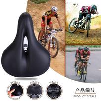 Universal Bike Saddle Seat Cushion Mountain Folding Road Bicycles Comfortable Cycling Pad Black AQ-6010 Universal