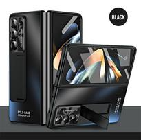 Matte PC Hinge Full protection Stand Case for Samsung Galaxy Z Fold 8 Ultra / 7 6 5 4 3 Shockproof Cover with Screen Glass Film Opp Bag&For Samsung Galaxy Z Fold4 5G 7.6" juoda
