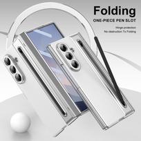 For Z Fold 7 & for W25 Foldable Phone Case with Animal Design Embossing Magnetic Pen Holder & Screen Protection Samsung galaxy z fold 7