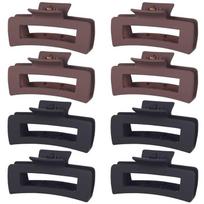8 Pcs Large Hair Claw Clips 4.1  Non-slip Big Square for Women Girls Strong Hold Banana Clips for Thick Thin Hair