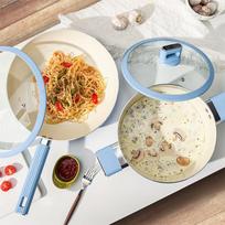 KOBACH Colorful Non-stick Wok & Soup Pot 2-Piece Set