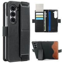 Business PU Leather Flip Wallet Mobile Phone Case Fit for Samsung Galaxy Z Fold 7 Z Fold 6 Fold 5 Case with Adjustable Kickstand For Samsung z fold 6 juoda